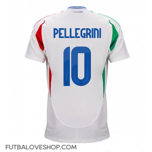 Dres Taliansko Lorenzo Pellegrini #10 Preč ME 2024 Krátky Rukáv